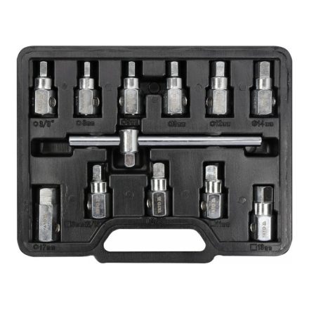 Set chei de scurgere a uleiului YATO 12 bucăți 8-13 mm, 8-17 mm 3/8"