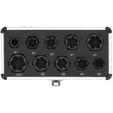 YATO Set extractor pentru șuruburi rupte 10 piese