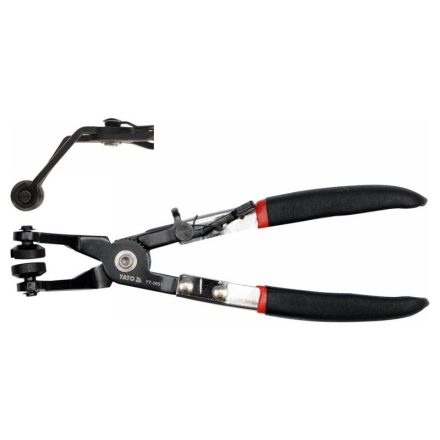 Clește pentru cleme țevi de apă YATO 215 mm 45°