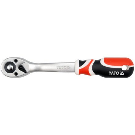 Coadă de antrenare cu clichet YATO 1/2" 255mm 72T Tijă îndoită Mâner moale CrV