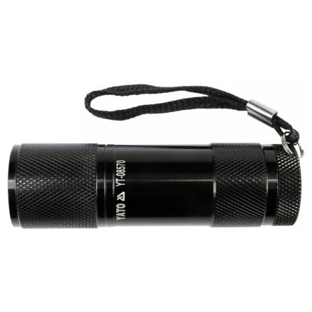 Lanterna LED reincarcabila YATO 30 lumeni aluminiu negru 3 x AAA