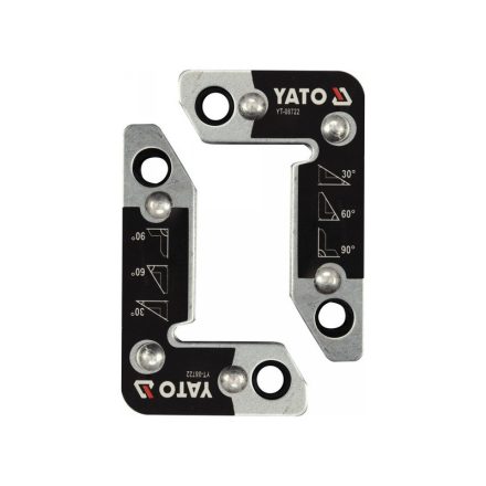 Magnet suport piesa de prelucrat YATO 30-60-90°/25 kg (2 buc)