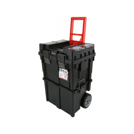 YATO Sistem cutie de scule pe roți 2 părți 495 x 350 x 710 mm