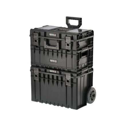 YATO Sistem cutie de scule pe roți 3 părți 585 x 425 x 810 mm