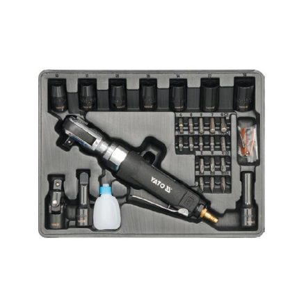 YATO Set chei pneumatice cu clichet 29 buc CrV
