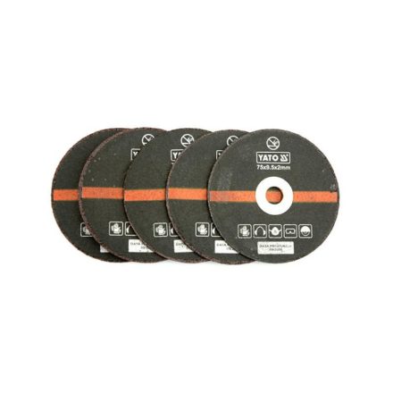 YATO Disc de tăiere pentru metal 75 x 9,5 x 2,0 mm pentru YT-0993 (5 buc)