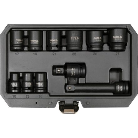Set chei tubulare YATO Machine 11 piese 1/2" 10-27 mm CrMo