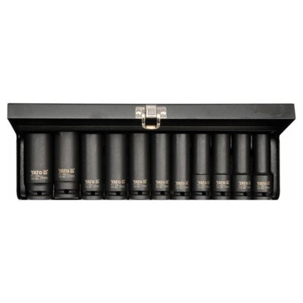 Set chei tubulare lungi YATO Machine 11 piese 1/2" 10-24 mm CrMo