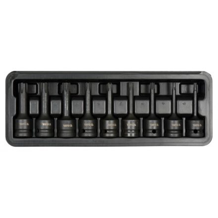 Set chei tubulare YATO Machine cu biți lungi 9 bucăți Ribe 1/2" RM5-RM14 CrMo