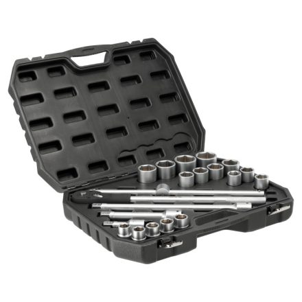 YATO Set de chei tubulare 3/4" 21 piese 21-50 mm CrV