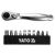 Set de biți de șofer cu clichet YATO 11 bucăți CrV