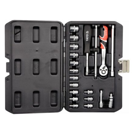 YATO Set chei tubulare 20 piese 1/4" 3,5-14 mm CrV