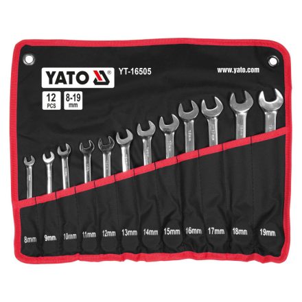 YATO Set chei combinate cu clichet 12 piese
