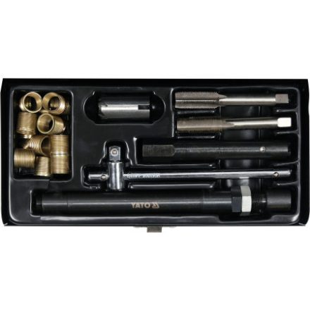 Kit reparare si curatare filet bujie YATO 25 buc M14 3/8" HSS