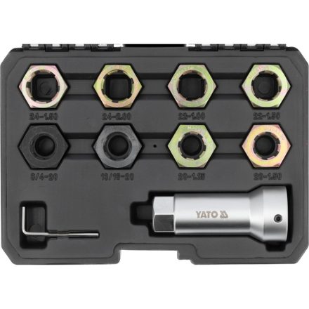 YATO Set de reparație filet semiaxă 8 piese