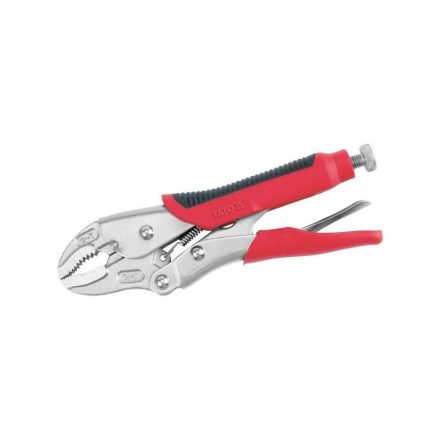 Cleste cu autoblocare curbat YATO 180 mm cu maner cauciucat
