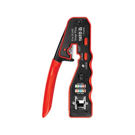 YATO Clește de sertizare 135 mm pentru conectori de rețea UTP/RJ45