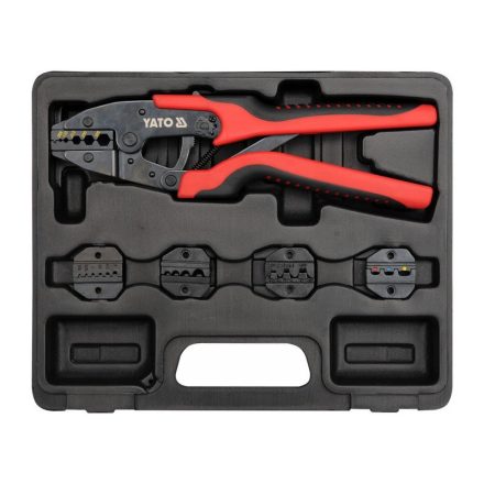 YATO Clește de sertizare cu set de fălci interschimbabile 260 mm