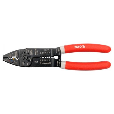 YATO Clește de sertizare 215 mm/0,75-2,6 mm2
