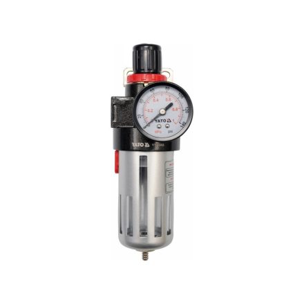 Filtru de aer pneumatic YATO cu regulator de presiune 1/2"
