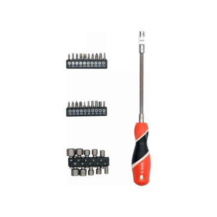Șurubelniță YATO flexibilă 1/4" 31 piese