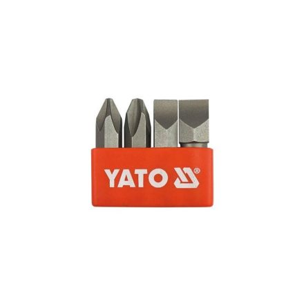 YATO Set de vârfuri pentru șurubelniță, 4 bucăți, PH2-PH3, 36 mm (pentru modelele YT-2800, YT-2801) CrV