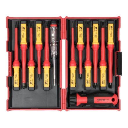 Set de șurubelnițe YATO Precision 13 piese izolate până la 1000 V S2