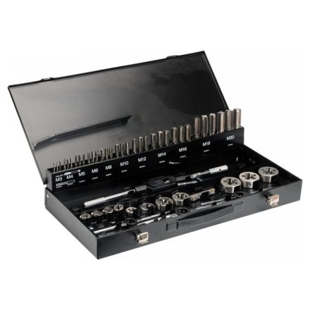 YATO Set de găurit și filetat (manual) 56 de piese HSS M3-M20
