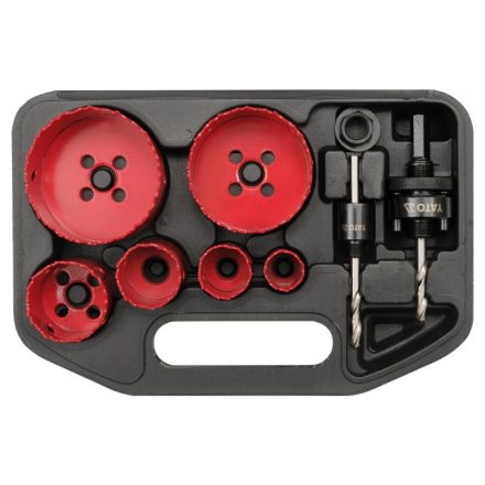 YATO Set de tăietori circulari de 8 bucăți (22-73 mm) bimetalic