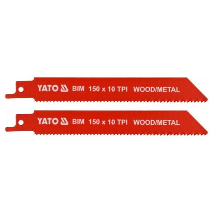 YATO Lamă pentru fierăstrău sabie 150 mm/10TPI bimetal (2 buc)