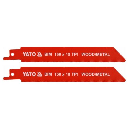YATO Lamă de fierăstrău sabie, 150 mm/18TPI bimetal (2 bucăți)