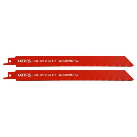 YATO Lamă de fierăstrău sabie pentru lemn, metal 225/1,0 mm (2 buc)