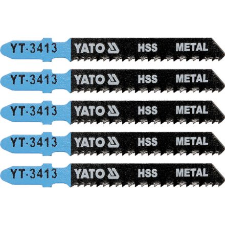 YATO Lamă de fierăstrău pentru fier cu prindere T 12TPI 75/1,0 mm HSS (5 buc)