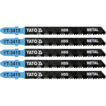 YATO Lamă pentru fierăstrău de traforaj pentru metal cu fixare în T 24-10TPI 100/1,0 mm HSS (5 buc)