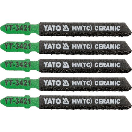 YATO Pană pentru decupat ceramică cu cap T 75/1,2 mm HM/TC (5 buc)
