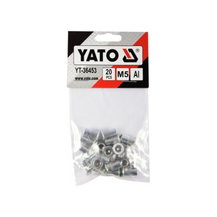 Piuliță cu nituri din aluminiu YATO M5 (20 buc)