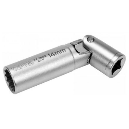 YATO Cheie pentru bujii cu conector articulat 3/8" 10 mm / 88 mm CrV