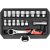 YATO Set chei tubulare deschise 17 piese 3/8", 1/2" Spline