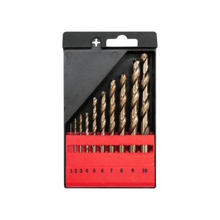 YATO Set burghie elicoidale 10 piese 1-10 mm HSS Co