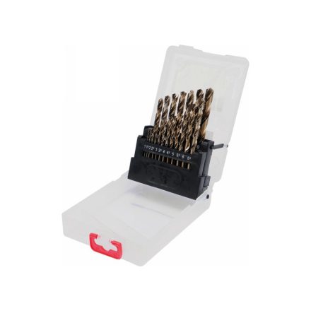 YATO Set de burghie elicoidale din 19 piese 1-10 mm HSS Co