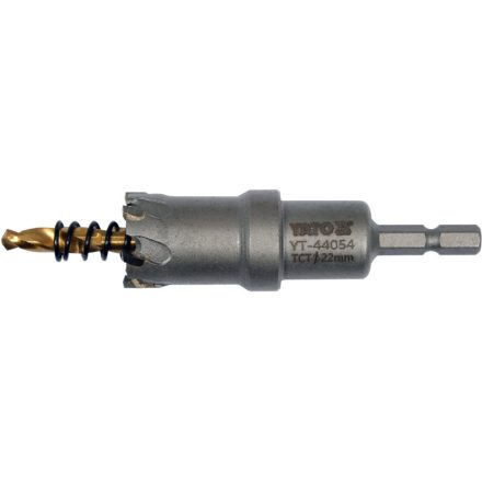 Taie-cerc YATO 22 mm TCT cu prindere de bit