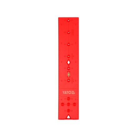 YATO Șablon de găurire pentru balamale 270 x 55 x 3,6 mm cu libelă