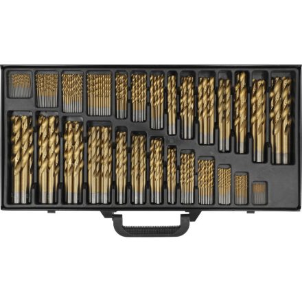 YATO Set de burghie elicoidale 300 de piese 1-10 mm HSS Tit