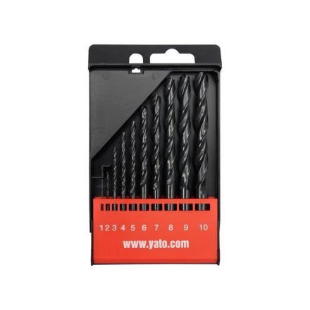 YATO Set burghie elicoidale 10 piese 1-10 mm HSS