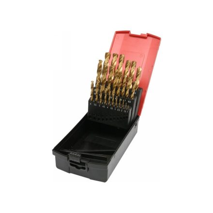 YATO Set de burghie cu șurub 25 piese 1-13 mm HSS-TiN