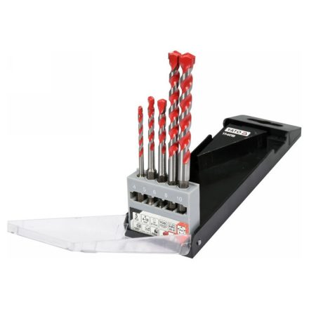 YATO Set universal de burghie 5 bucăți 4-10 mm prindere de bit