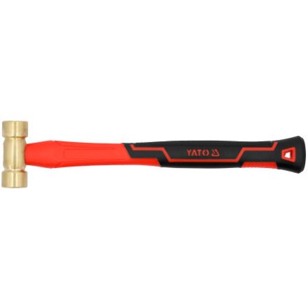 YATO Ciocan din alamă 300 g cu mâner din fibră de sticlă