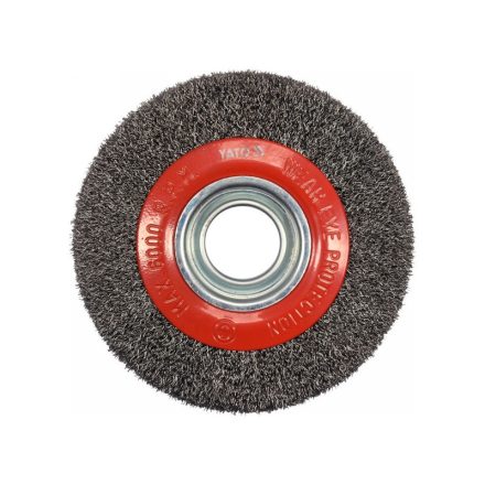 YATO Perie rotativă 150 x 32 mm cu inele de reducție inox