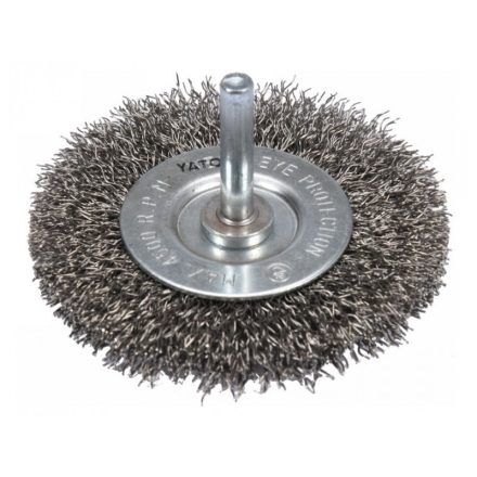YATO Perie circulară cu ax 75 mm inox