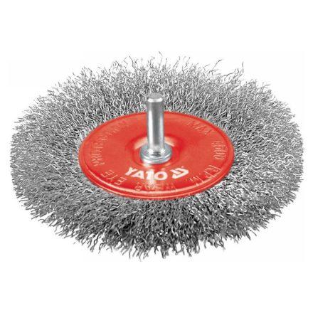 Perie circulară cu tijă YATO, 100 mm, din inox
